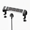Heavy-Duty Non-Slip Desk Clamp Mechanism with Free Clamp Pair Included, Protects Desktop Edges
