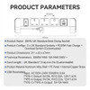 Jasper DEMU UK Clamp-Mate Pro product parameters: 3 UK sockets, 2 USB ports, 3250W max load, 2m power cord, aluminum alloy shell, and customizable features.