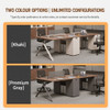 Rizki manager table E0 grade eco-friendly board sourced from FSC-certified factories for healthy office furniture Singapore