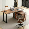 BAGUS Height Adjustable Desk Singapore — TYPE C long side cabinet, C45 steel frame