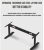 BAGUS Height Adjustable Desk Singapore — built-in power strip, USB charging, network port