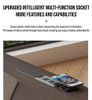 Agung Height Adjustable Desk Singapore — USB fast-charging port, 3-outlet power strip, cable pass-through