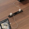 Torkel Conference Table Singapore — dual-sided power outlets, cable management box