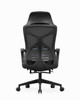 Tyler High-Back Ergonomic Mesh Chair side profile, showcasing elastic adjustable armrests, soft keel-type lumbar pad, and 45-density pure sponge seat with 9-ply eucalyptus plywood.