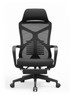 Tyler High-Back Ergonomic Office Chair rear view, featuring PP+30% GF reinforced back frame, CTI/SGS-tested nylon mesh (50,000 back-pull rubs), 285g/㎡ backrest and 210g/㎡ seat mesh.