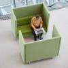 Amirah High-Back Privacy Workstation Singapore | Full View, Privacy Pod Design | Free Delivery Singapore & Peninsular Malaysia