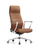 Eliot genuine leather director chair side view