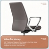 Eliot Black Leather Ergonomic Director Chair Singapore - High-Back Executive Office Chair Front View