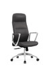 Jake Black Leather Ergonomic Office Chair