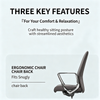 ​ Jake Leather Ergonomic Director Chair Technical Blueprint - Executive Office Chair Design Singapore