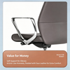 Tyler Black Leather Ergonomic Chair Singapore - Sleek Ergonomic Design for Modern Workspaces