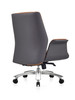 Michael Leather Ergonomic Chair Black Side View