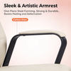 Matthew Leather Ergonomic Chair Singapore — Steel Sprayed 5-Star Base & 55# PU Casters Detail