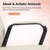 Ethan Leather Ergonomic Chair Singapore — Steel Armrest & 1.8mm Bowframe Base, Spray Coating (No Gas Lift)