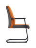 Josiah Leather Ergonomic Chair in dark grey/brown, ergonomic office chair Singapore