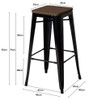 Somphon Bar Stool Singapore Dimensions