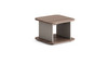 Close-up of Adeline Director Table side cabinet with voice-controlled LED light strip and password lock.