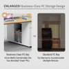 Aisha Office Partition Workstation Singapore with Rhein Light Oak finish and storage cabinet.