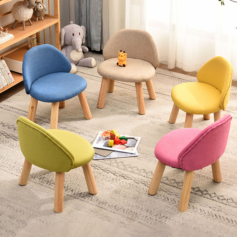 Paisley Wooden Kids' Stool Chair Modern Style