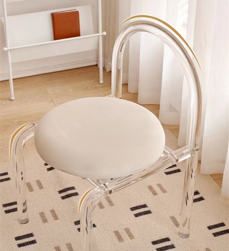 Dylan Transparent Dining Chair Modern Style (4 Pieces)