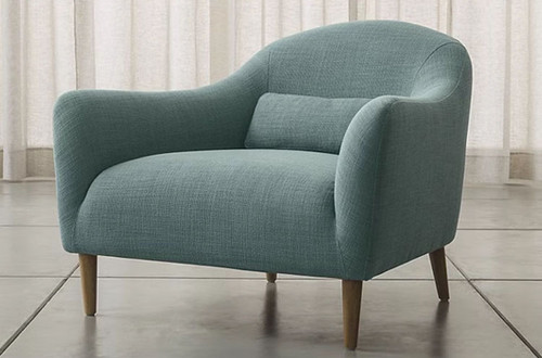 Macaron Wooden  Cotton Linen Sofa Image 2