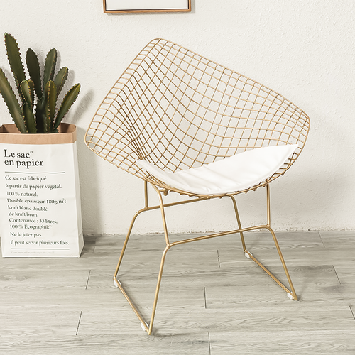 Diamond Metal Lounge Chair in home setting — Singapore