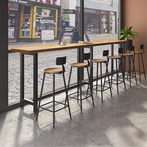 Galen Solid Wood Bar Table Singapore — Room Setting