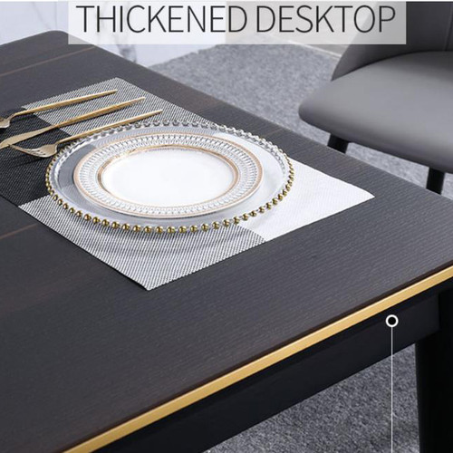 Sylvia, Ash Wood Tempered Glass  Dining Table for Modern