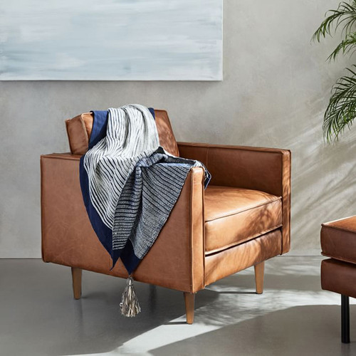 Strand Leather Office Sofa Single seat