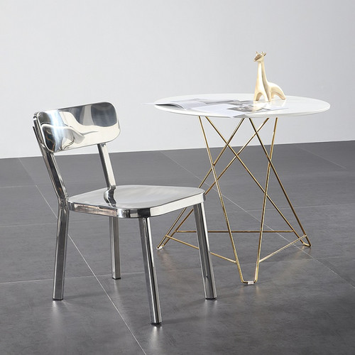 Truls Stainless Steel Chair in home setting — Singapore