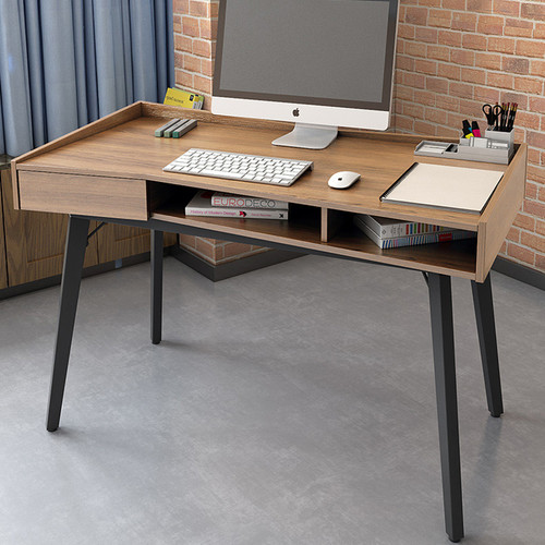 Syver Wood Study Table Singapore — Room Setting
