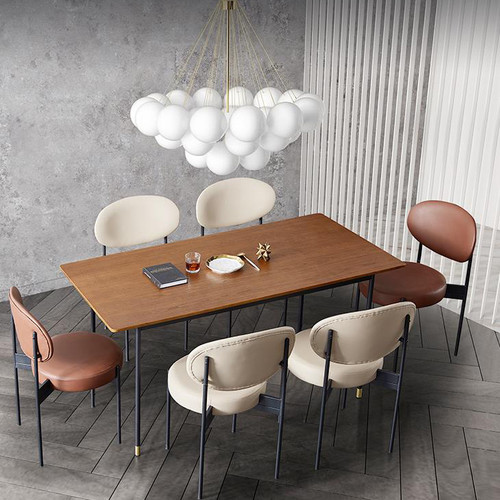 Myley Ash Wooden Dining Table Singapore — Detail View