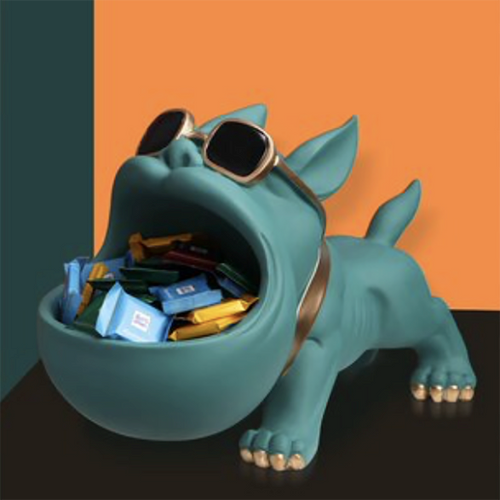 Mundi Resin Bulldog Shape Home Decoration Singapore — Detail View