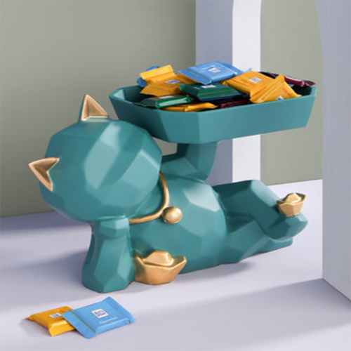 Trym Resin Cat Shape Storage Singapore — Detail View