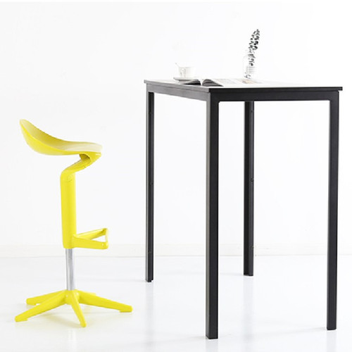 Matt Bar Stool Height Spoon Seating Yellow Color