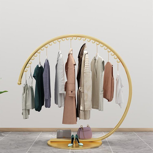 Olga Metallic Arc-Shaped Coat Rack Singapore — Detail View