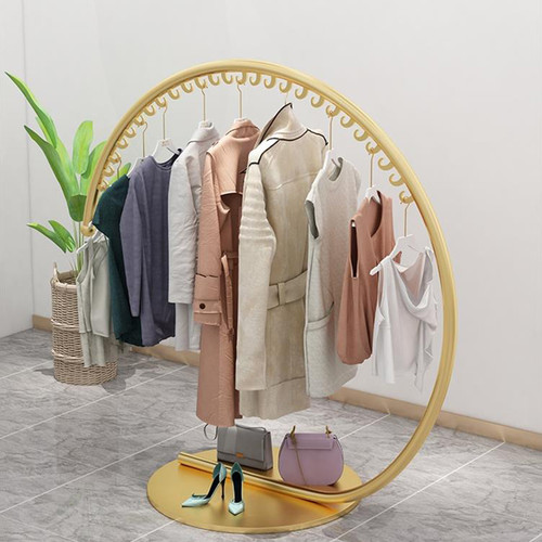 Olga Metallic Arc-Shaped Coat Rack Singapore — Material Detail