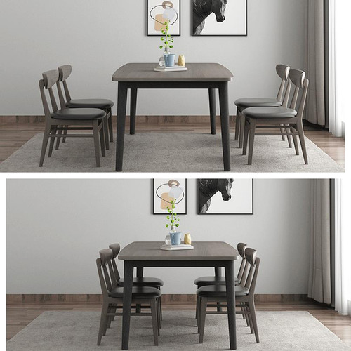 Different angles of HARUTO  Ash Wood Dining Table