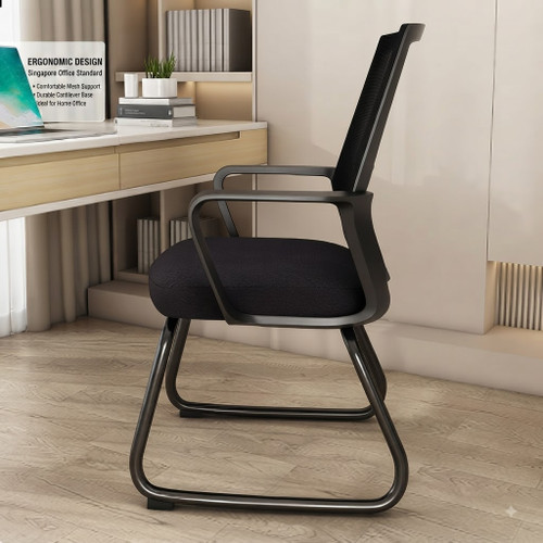 Home workspace lifestyle shot Milan Home Office Chair Singapore| Residential study setup, home office furniture