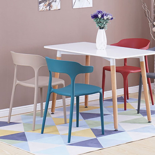 Tuva Stackable Dining Chair Red | Free Islandwide Delivery | Linear Furnishings Singapore