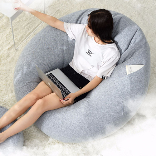 Kristina Cotton Bean Bag Chair in home setting — Singapore