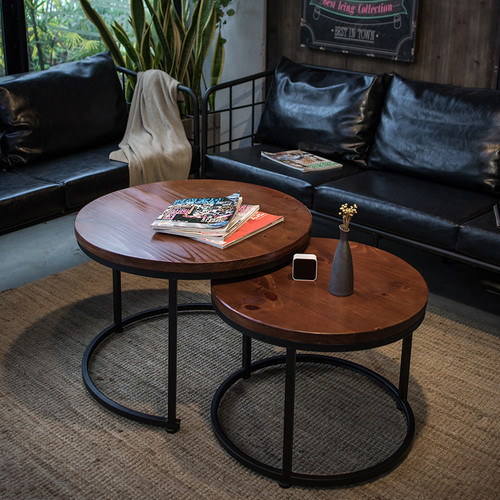 Elli Wooden Coffee Table Singapore — Detail View