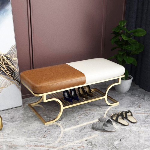 Zelig Leather Bench Singapore — Room Setting