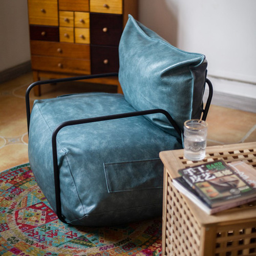 Henrik Leather Sofa Singapore — Side View