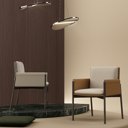 Cambri, Fabric Dining Chair for Modern and Italian
