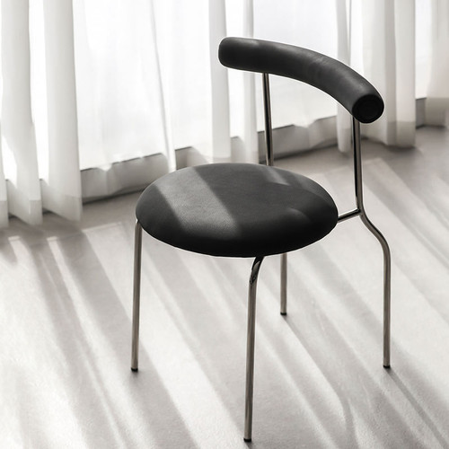 Devon, Leather Dining Chair for Nordic Style