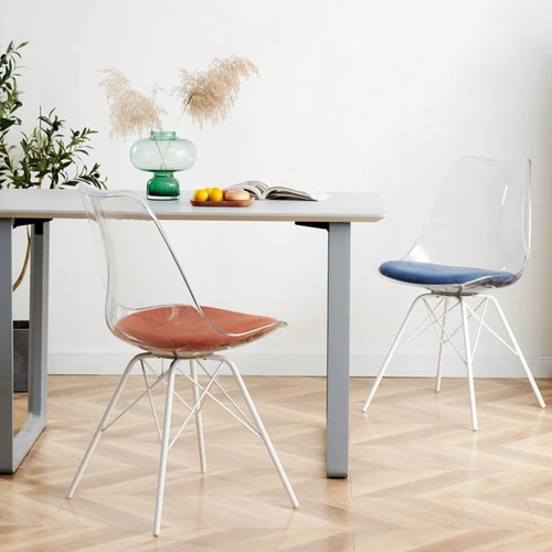Phantom PET Dining Chair Singapore | Red Seat, Transparent Shell | Free Delivery Singapore & Peninsular Malaysia