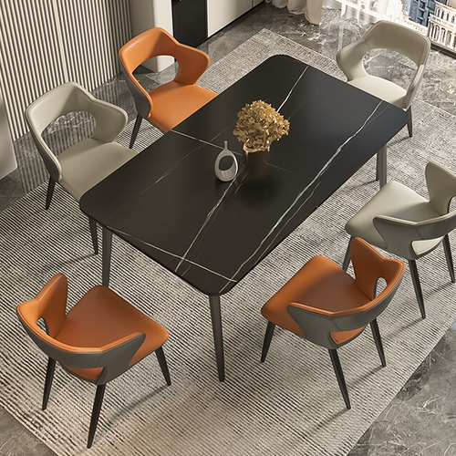 Raya Leather Dining Chair leather Blue | Free Islandwide Delivery | Linear Furnishings Singapore