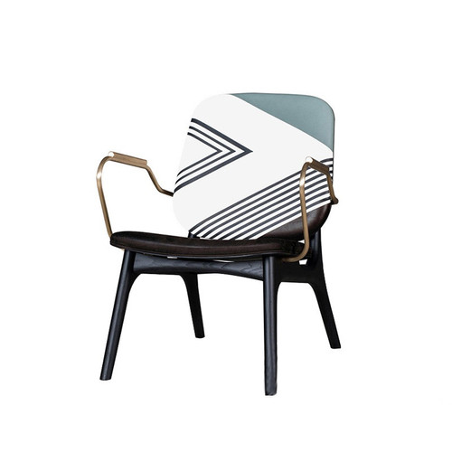 Halle Leather Chair in home setting — Singapore