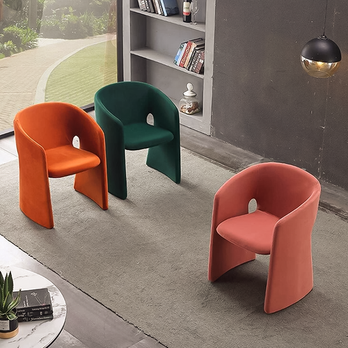 Lesia Fabric Chair fabric G: Green | Free Islandwide Delivery | Linear Furnishings Singapore